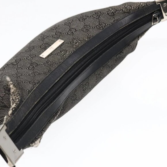 GUCCI GG Canvas Shoulder Bag Gray Silver 35098 Auth - Picture 9 of 16